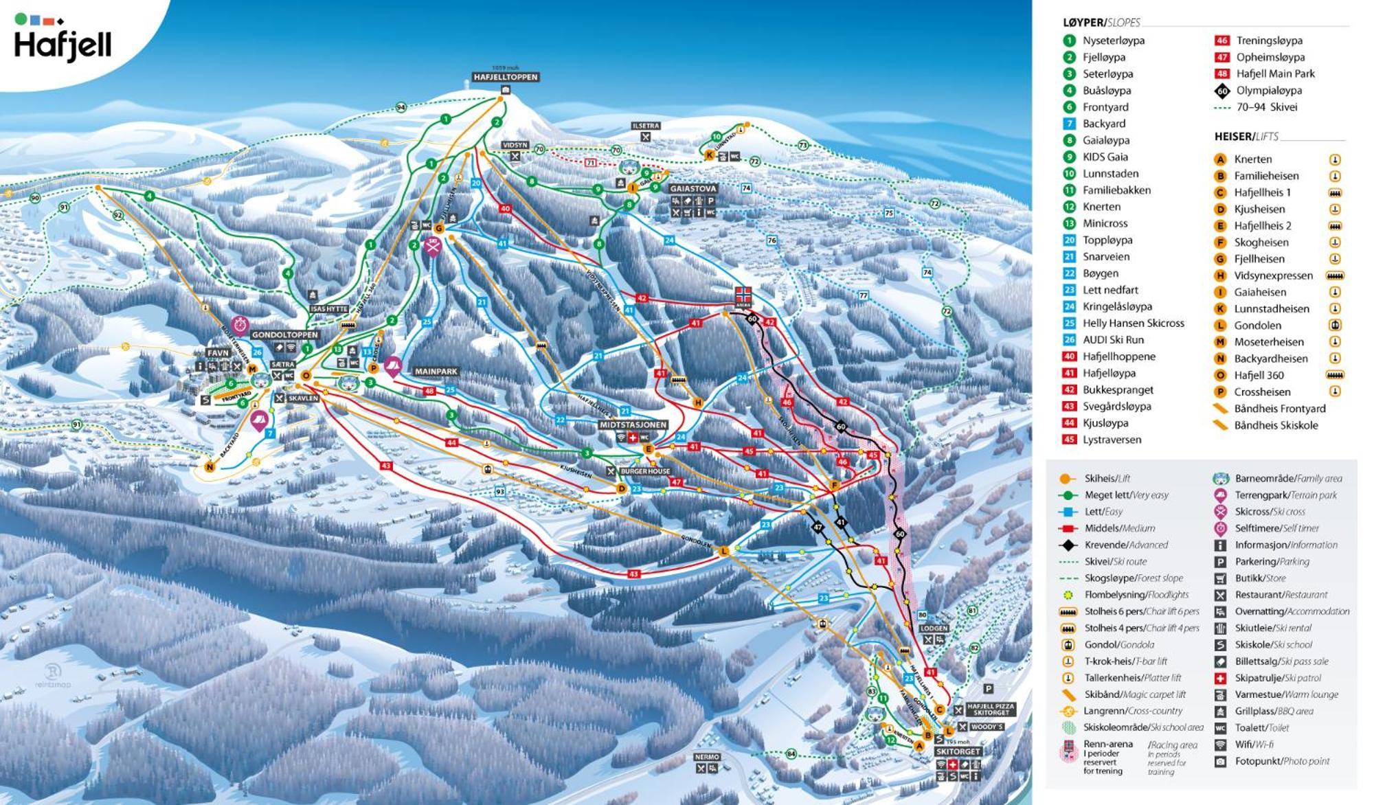 Hafjell Front 8Pers, Ski In/Out. Downhill Bike Esterno foto